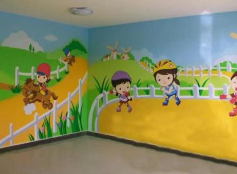 横州幼儿园墙体彩绘制作流程及注意事项